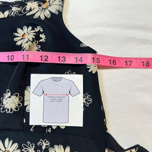 🌼M Collection Floral Sundress : Whimsical Fairy-Goth Meets 70's Boho size 3/4 - Picture 8 of 9